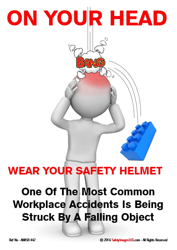 Awareness Safety Poster. On your head.