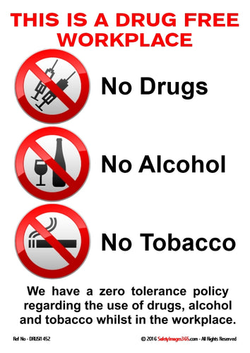 Drugs Alcohol Safety Posters Safetyimages365 Com