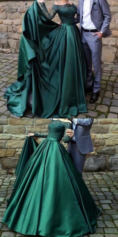 dark green modest dress