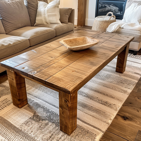 a farmhouse style coffee table