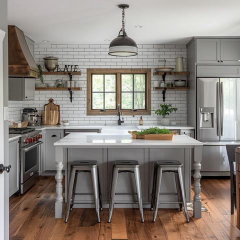 a farmhouse style kitchen