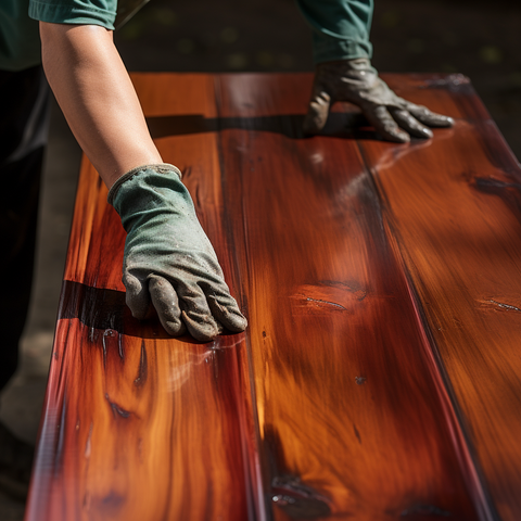 Cleaning paint stains from wooden furniture