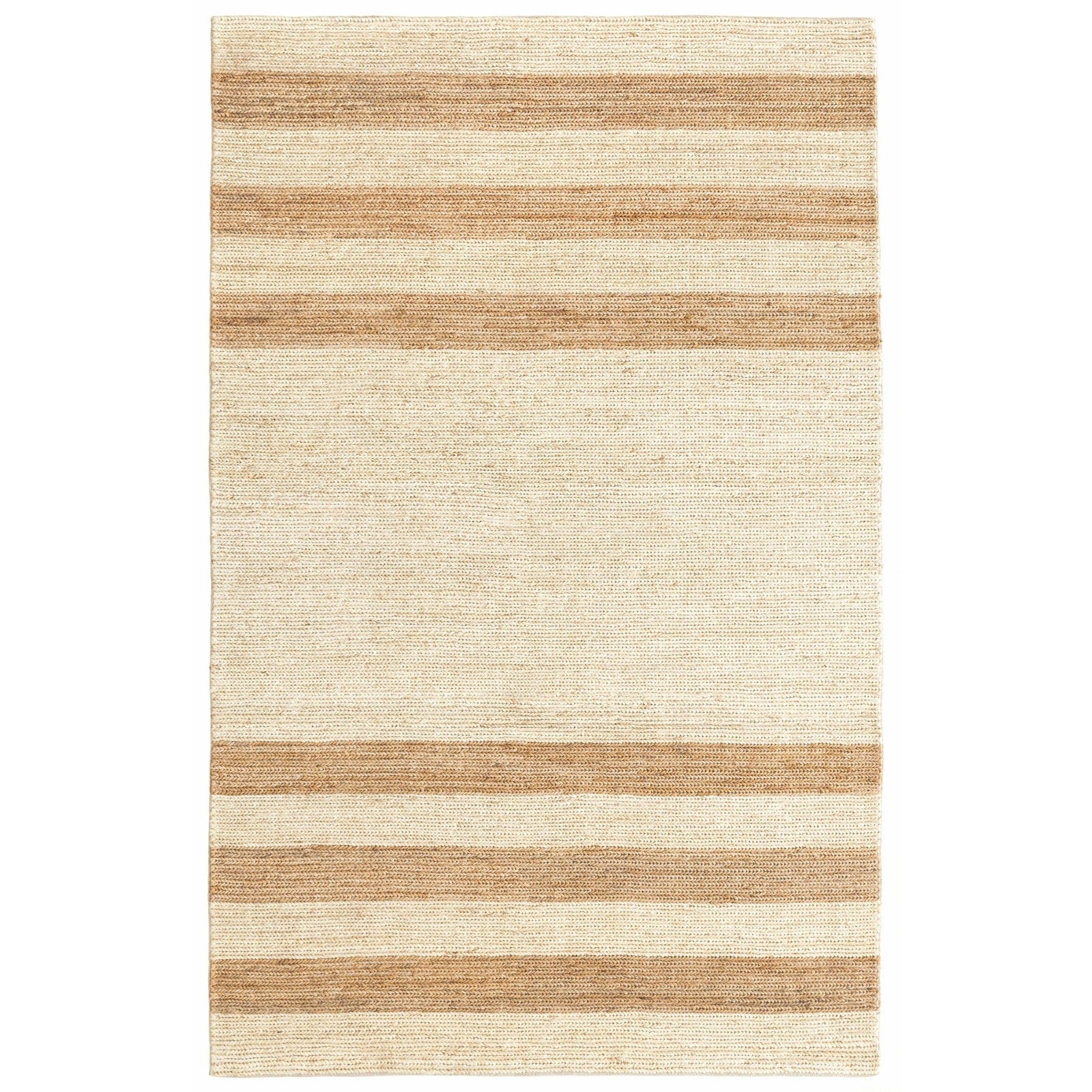 Dash & Albert Meghan Ivory/Natural Woven Jute Rug 2'x3