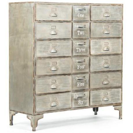 Vintage Industrial 8 Drawer Cabinet - A Cottage in the City