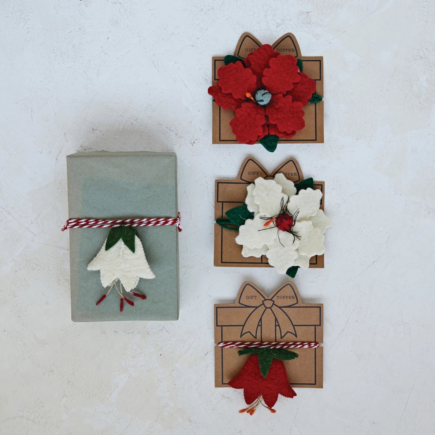 Handmade Wool Felt Gift Topper - Teskeys