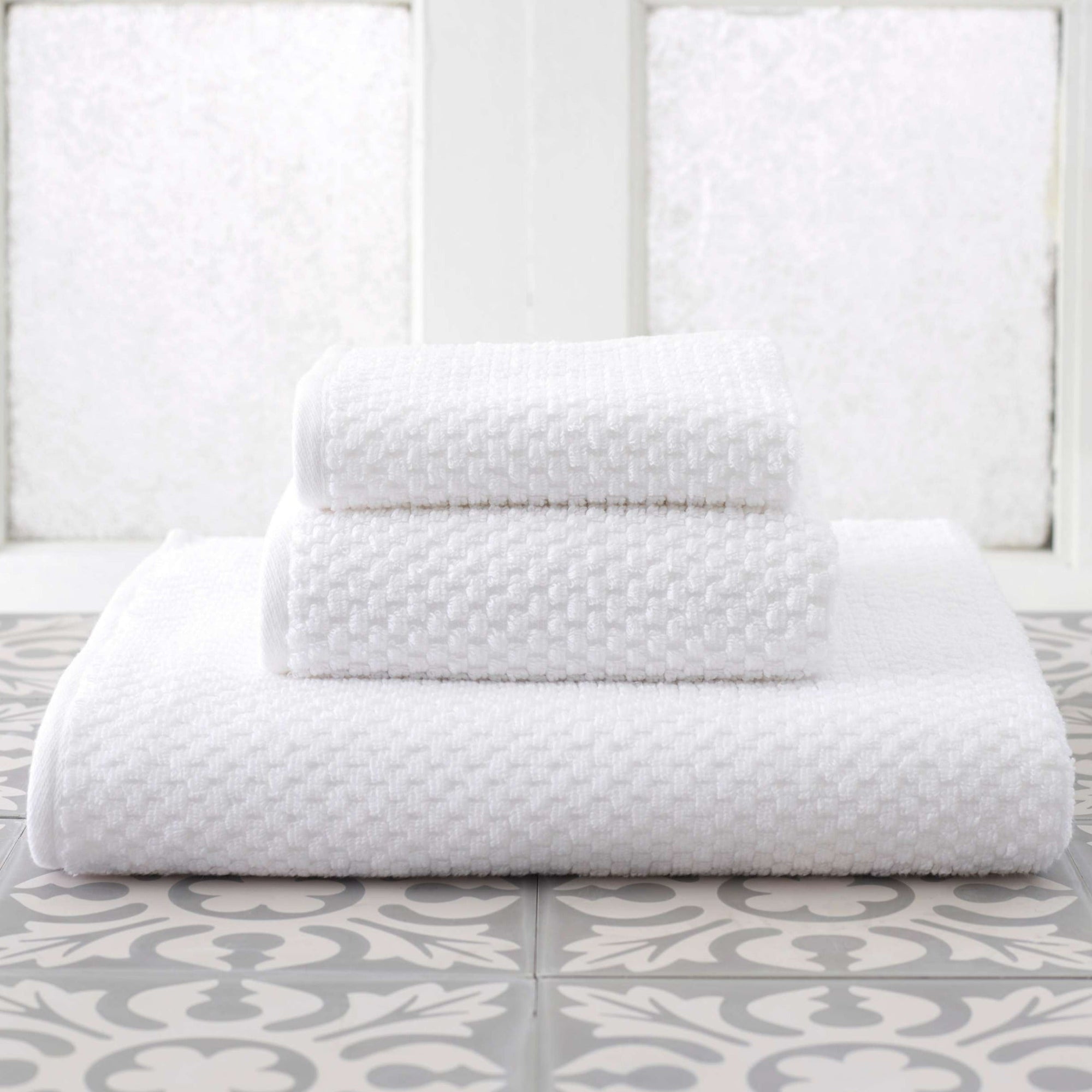 Pine Cone Hill - Signature Banded White/Black Towel