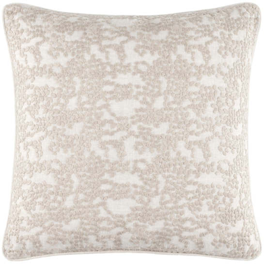 Pine Cone Hill - Jolie Embroidered White Decorative Pillow