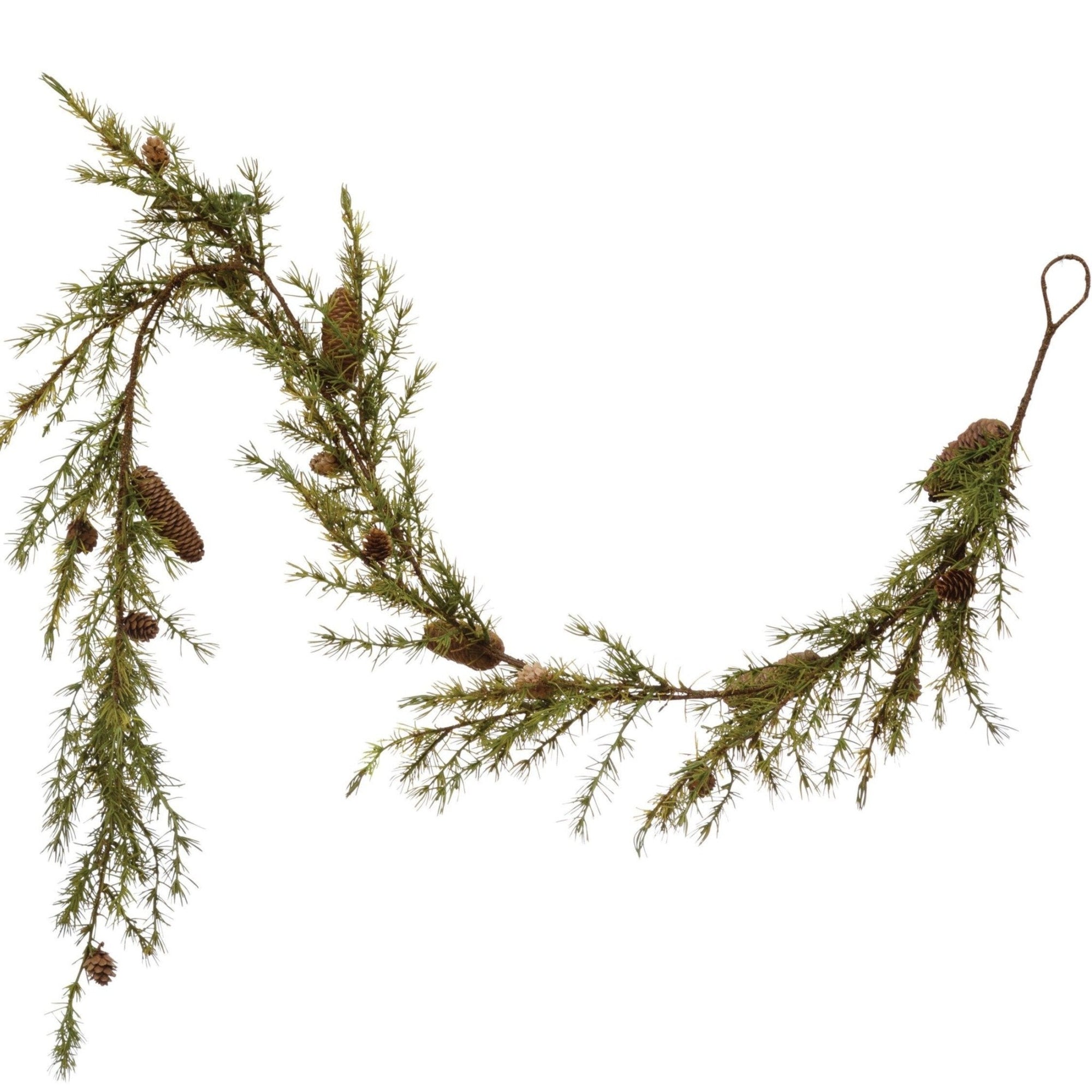 Pine Garland With Pinecones