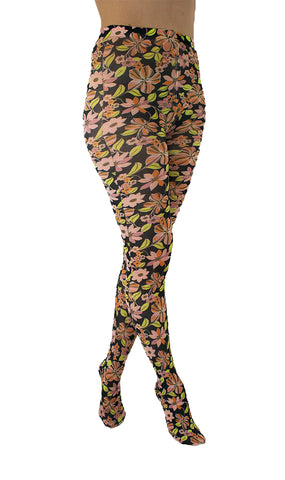 Pamela Mann Floral Print Tights