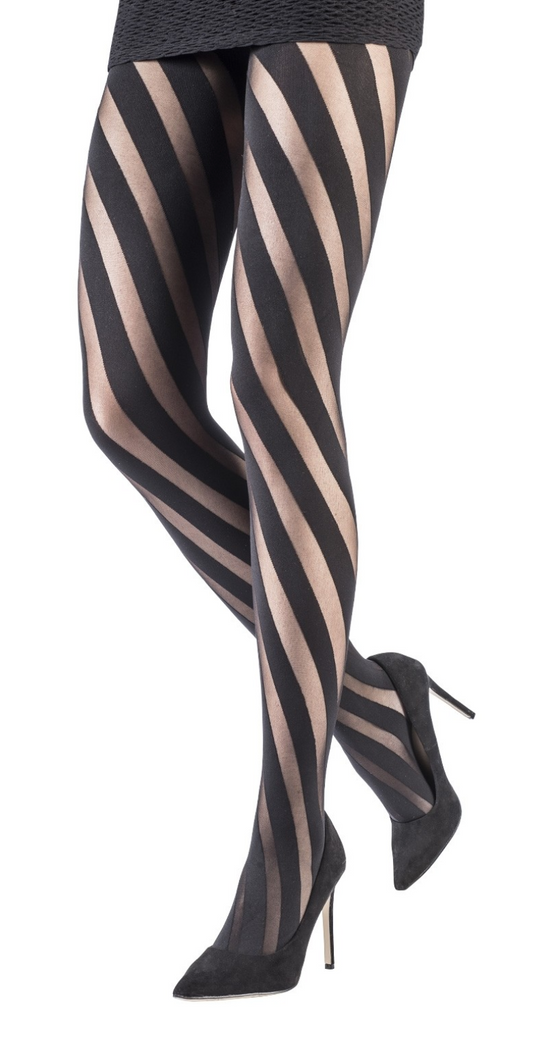 Emilio Cavallini - Two Toned Large Vertical Stripes Tights – tights dept.