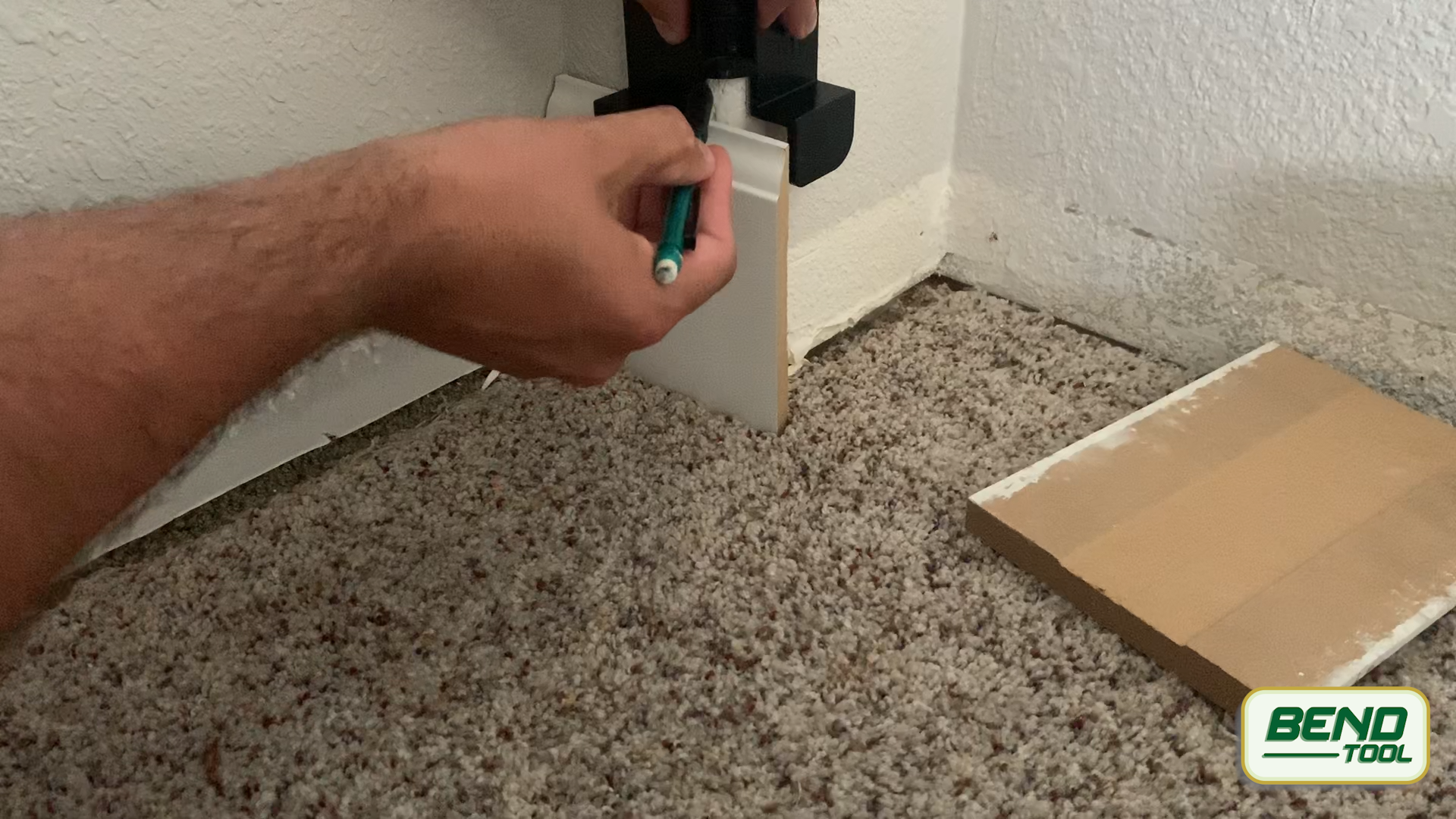 Installing bullnose baseboard - mark your pieces  - Bend Tool Co.