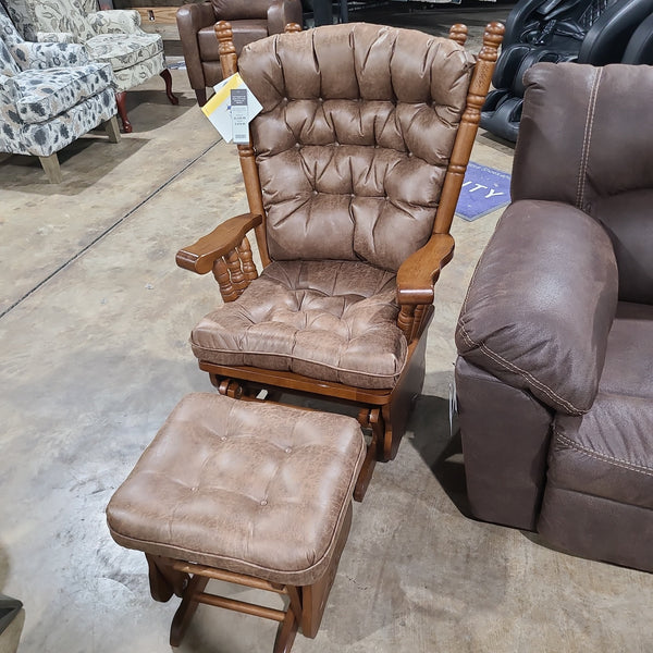 Bedazzle Glider Rocker and Ottoman in Silt Washburn s Home