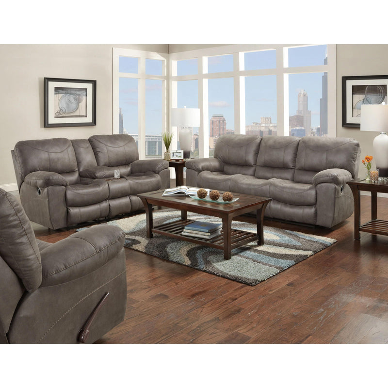Trent Power Reclining Console Loveseat - Charcoal-Washburn's Home Furnishings