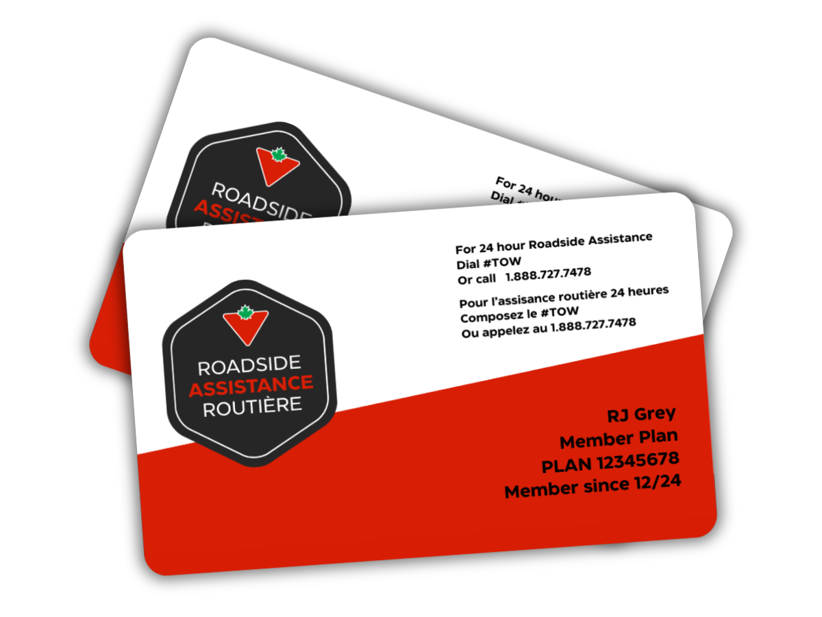 Roadside Assistance Gold Plan Card