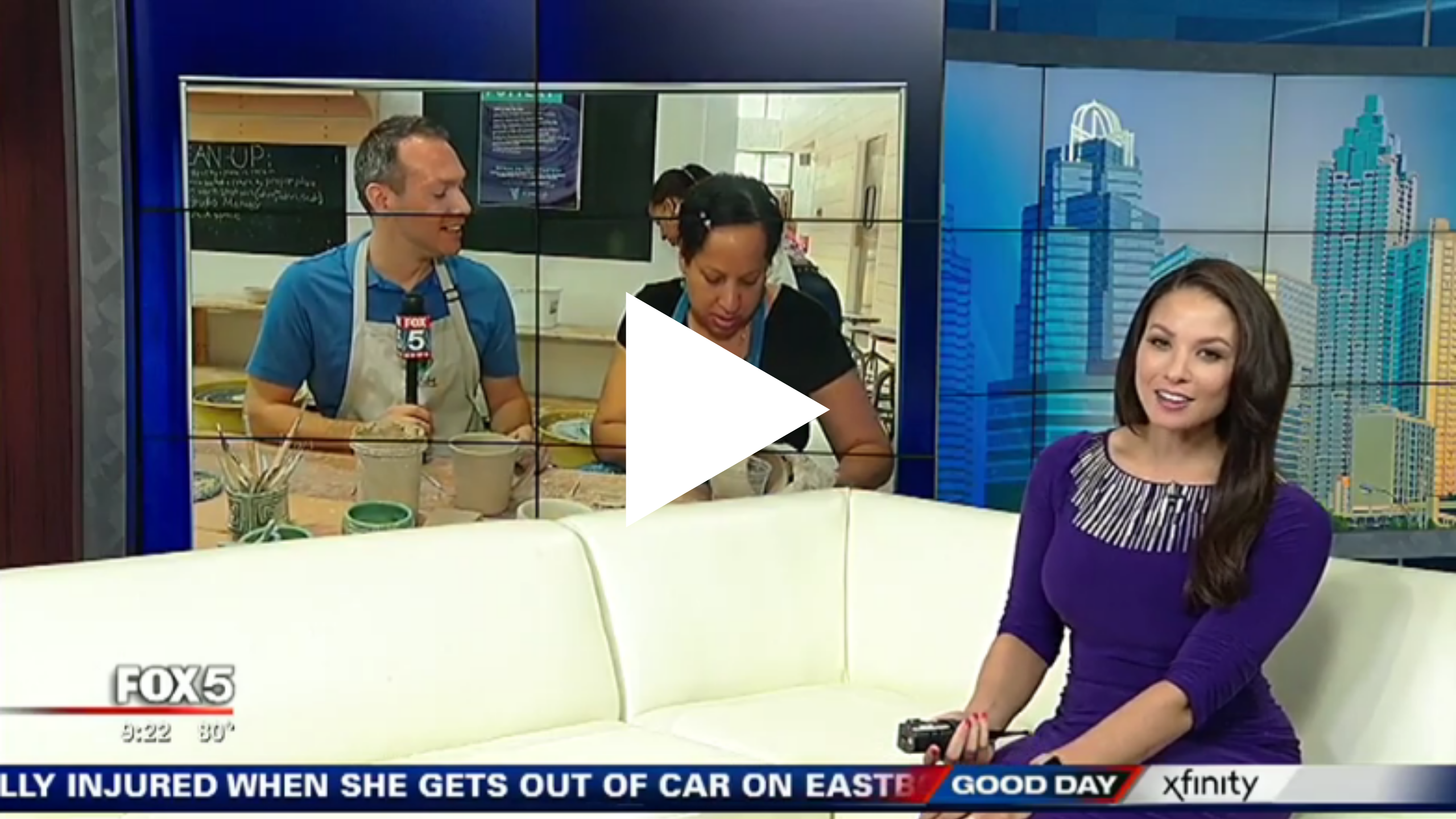 Atlanta pottery studio featured on Fox 5 Good day Atlanta