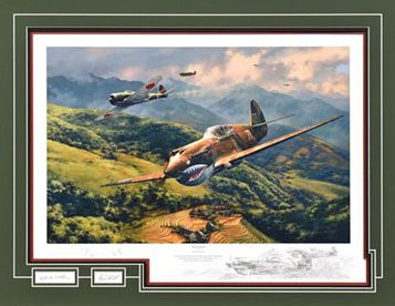 Tiger Fight - Aviation Art by Anthony Saunders