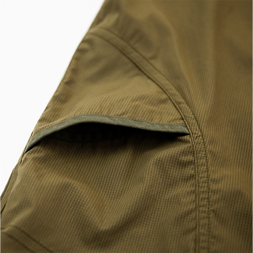 CAYL Stretch Nylon Half Zip Jacket / Brown Khaki – WANDERS*