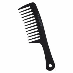 Wide-toothed comb to evenly distribute cream