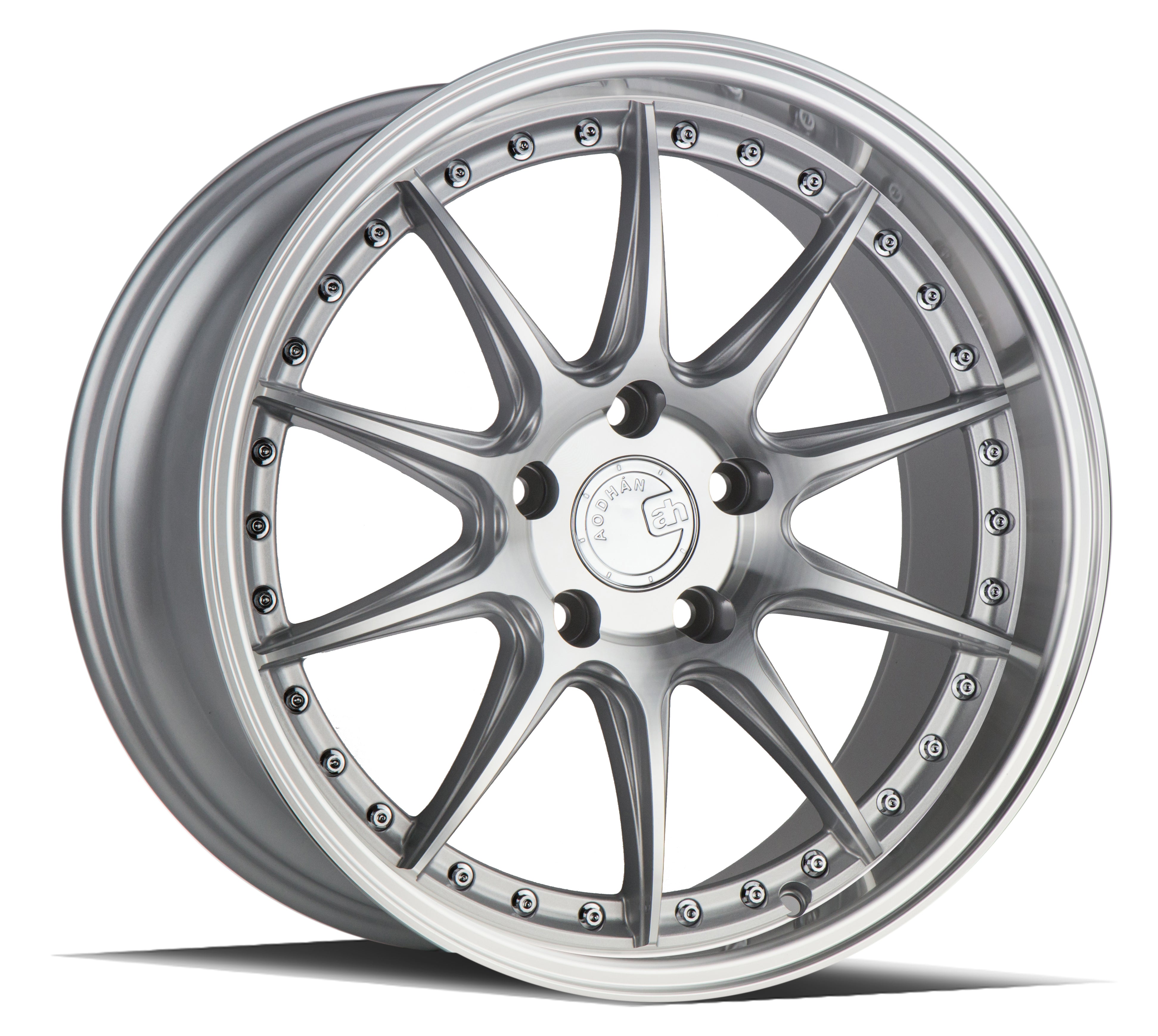 Aodhan DS07 18x9.5 5x114.3 +15 Silver w/Machined Face