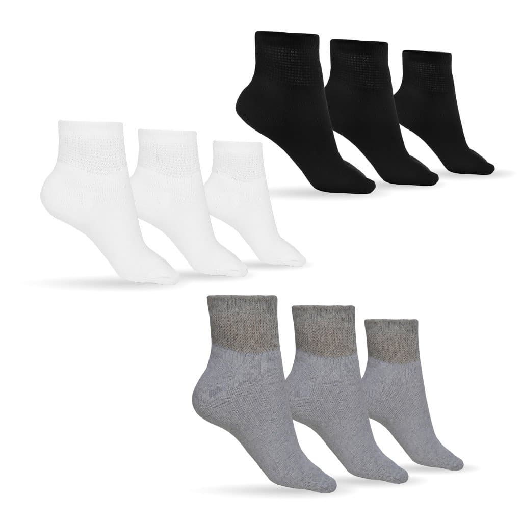 Women's Cotton Diabetic Ankle Socks (Assorted) – DIABETIC SOCK CLUB