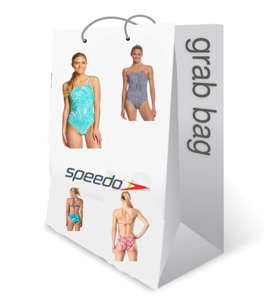 Speedo Grab Bag Tie Back One Piece Mi Sports