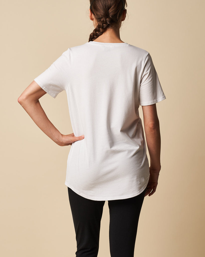 Short Sleeve Tee w/ Curved Back