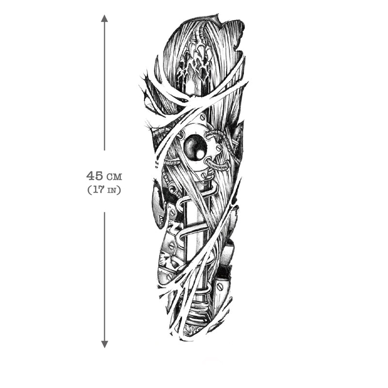 Mechanical Temporary tattoo - Inkotattoo Tagged 