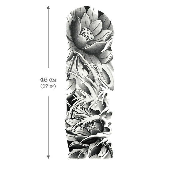 Japanese Lotus Flower Tattoo Idea  BlackInk