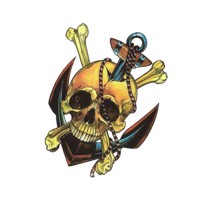 Tattoo of Anchors Skulls Chains