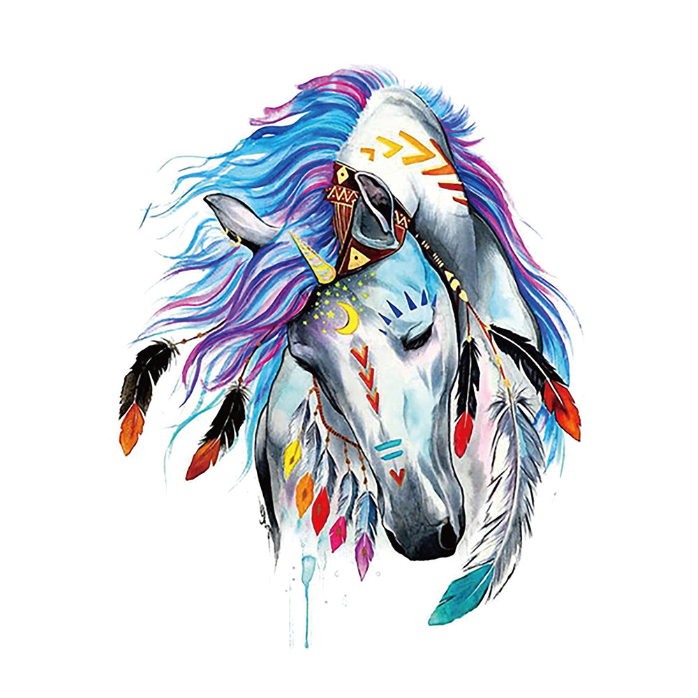 Watercolor Horse Spirit Temporary Tattoo  MyBodiArt