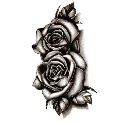 Inkotattoo Temporary Tattoo Rose Black Roses Inkotattoo