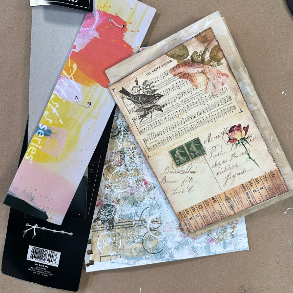 A mini Junk Journaling book, Printable Vintage Ephemera and last