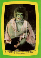 1979 Topps Marvel Incredible Hulk Movie Sticker Trading Card 12 Front