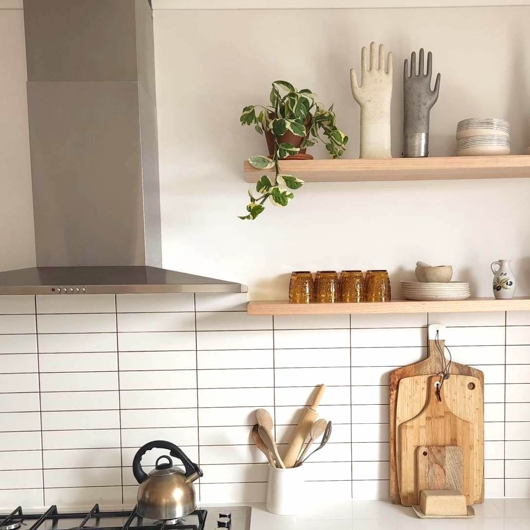 Floating shelves Tassie Oak Scandi style Australia ...