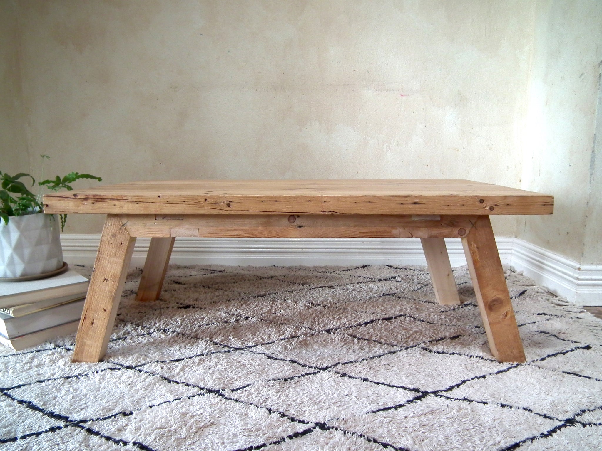 Coffee Table recycled Wood Scandi Hamptons Style Perth 