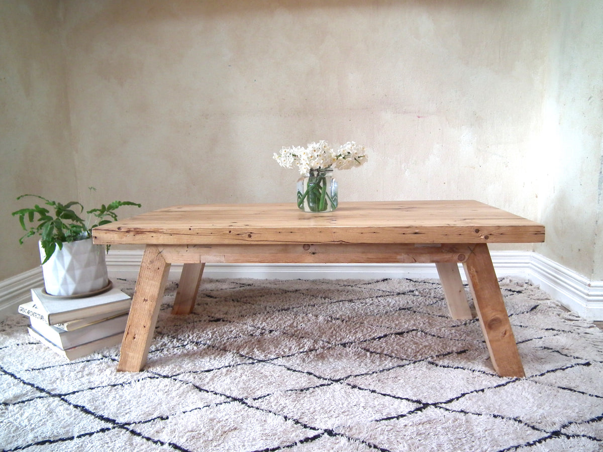 Coffee Table recycled Wood Scandi Hamptons Style Perth 