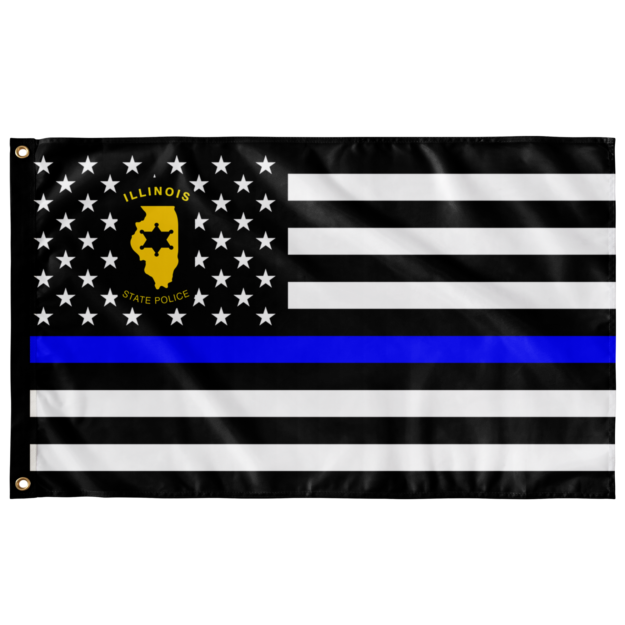 Illinois State Police Flag Groovyapparel