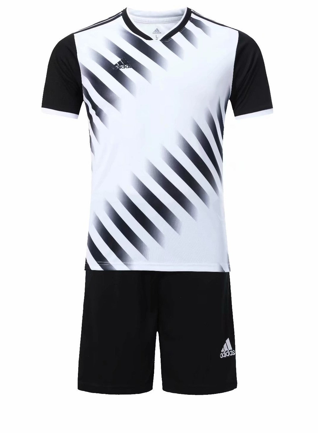 black adidas football kit