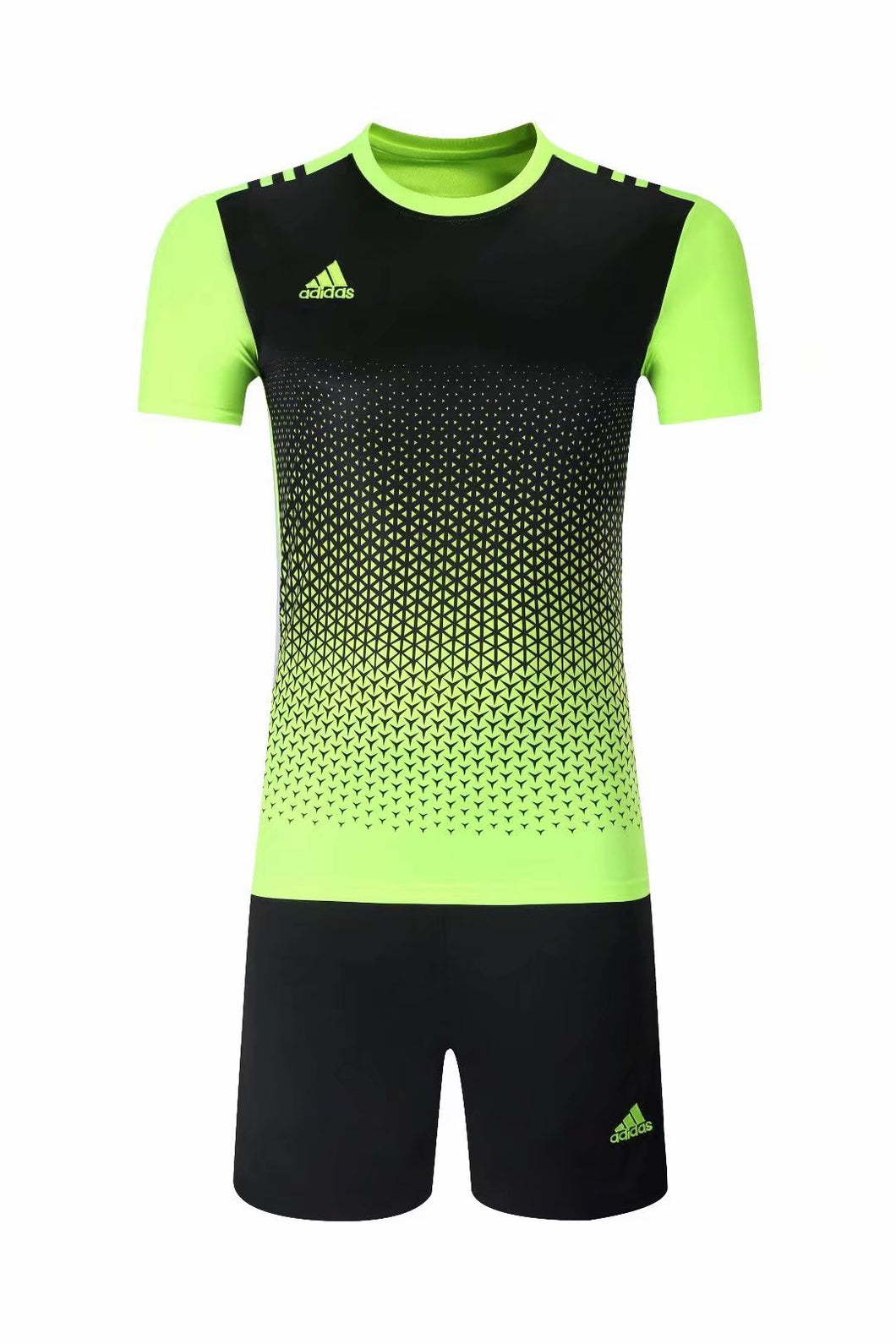 black and lime green adidas