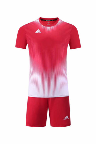 red adidas football shirt