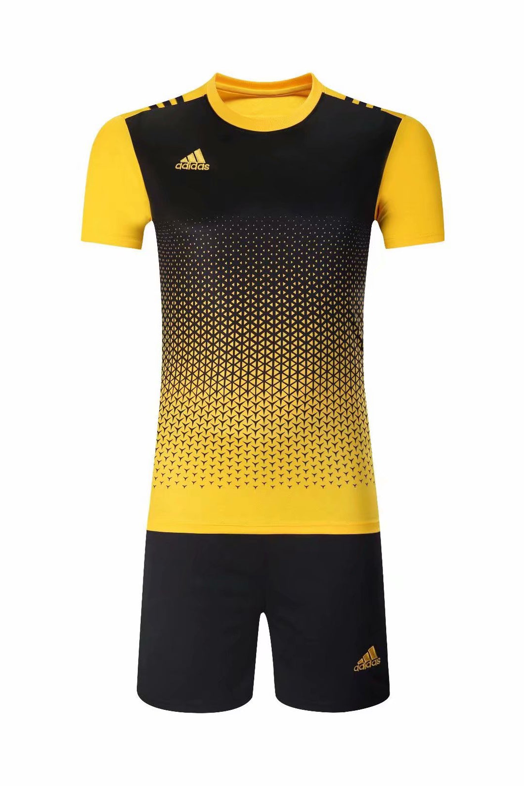 adidas yellow and black football kit