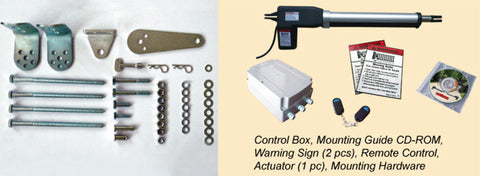 Aleko Single Swing Gate Operator - AS600 AC/DC - Basic Kit