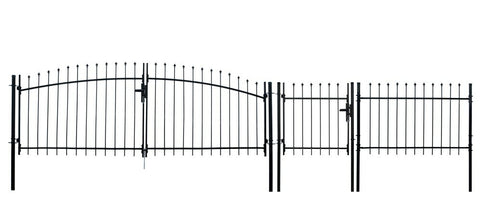 Aleko DIY Steel Pedestrian Gate Kit - ATHENS Style - 3 x 5