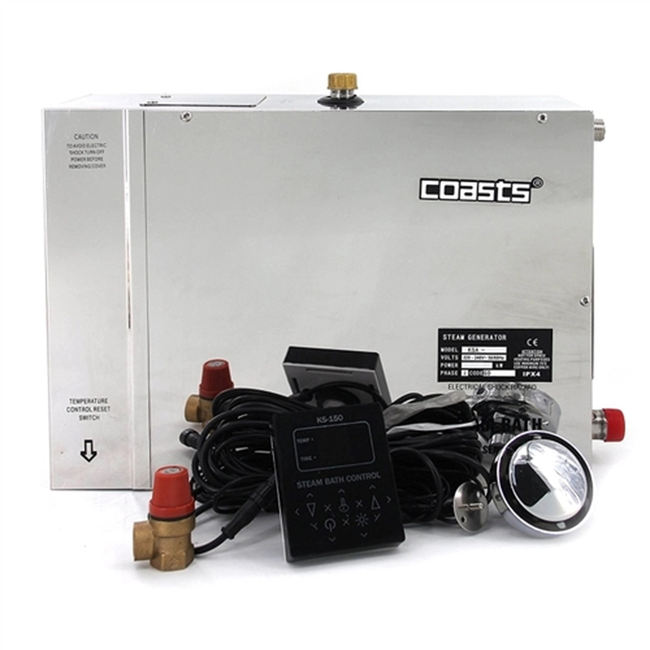 Aleko COASTS Steam Generator for Steam Saunas - KS150 Controller - KSA60M - 6KW - 240V