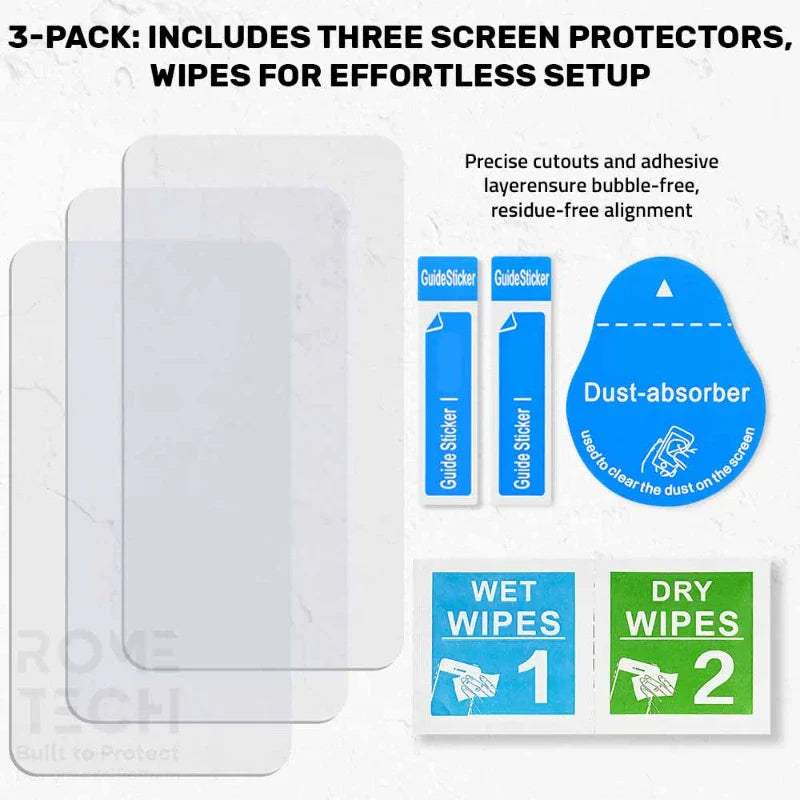 Moto G Play 4G 2024 Tempered Glass Screen Protector 3 Per Pack