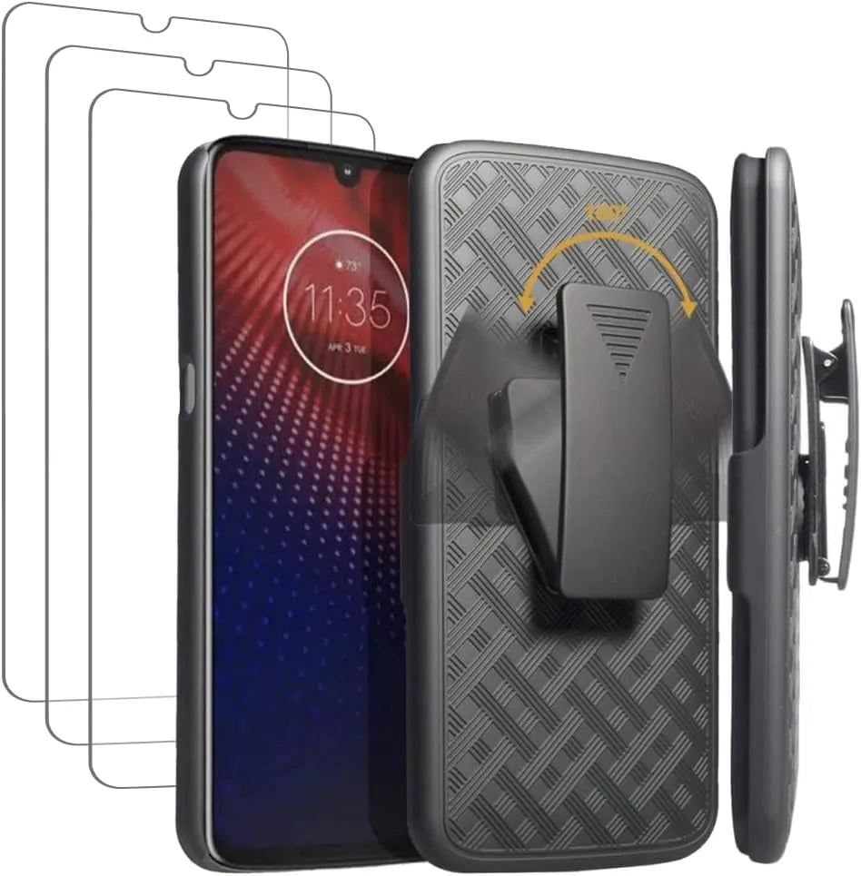 Motorola Moto Z4 Belt Clip Holster Phone Case