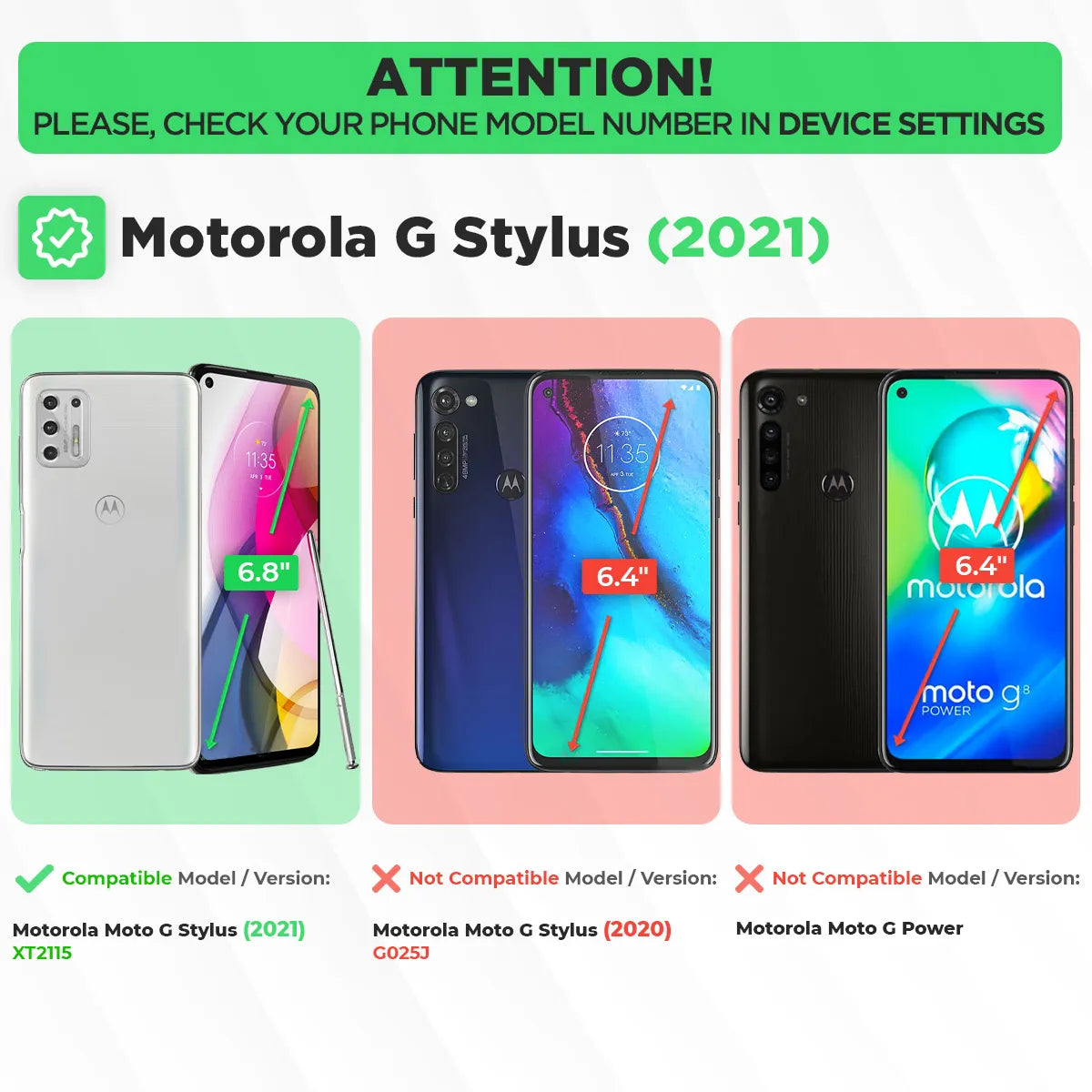 Motorola Moto G Stylus (2021) Belt Clip Holster Phone Case