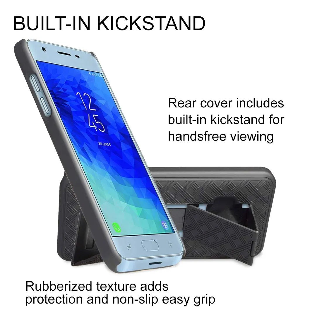 Samsung Galaxy J3 / J3V (3rd Gen 2018) Belt Clip Holster Phone Case