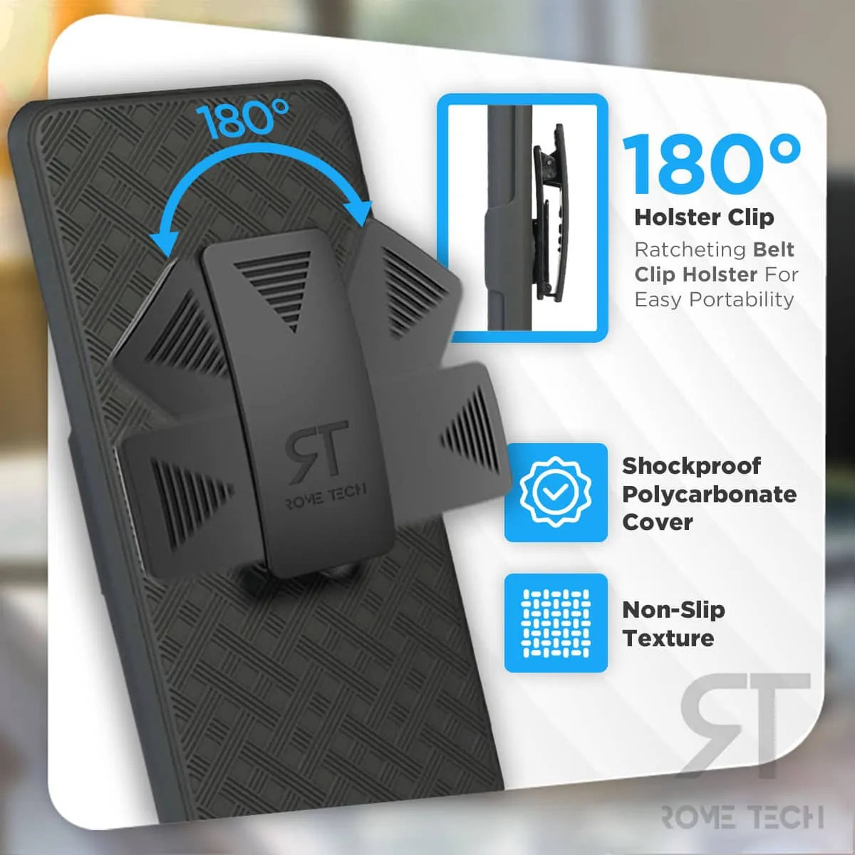 Google Pixel 5a 5G Belt Clip Holster Phone Case