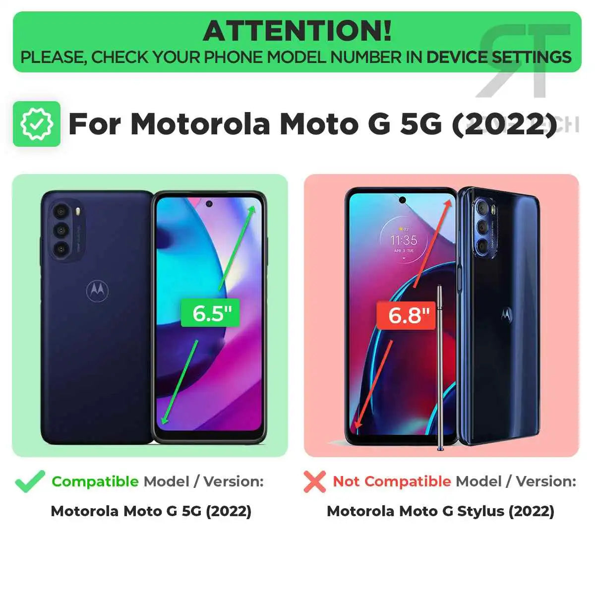 Motorola Moto G 5G (2022) Armor Magnetic Case with Ring & Magnetic Mount